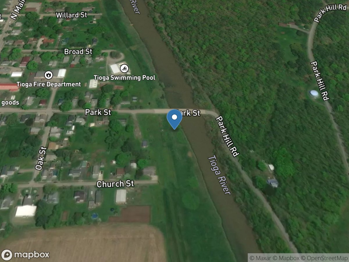 Tioga River at Tioga, PA location