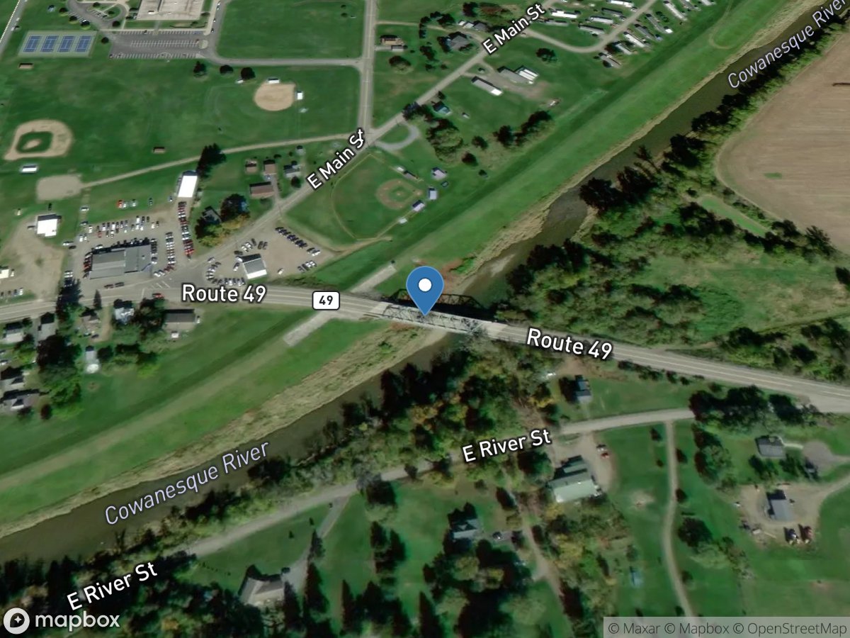 Cowanesque River at Elkland, PA location