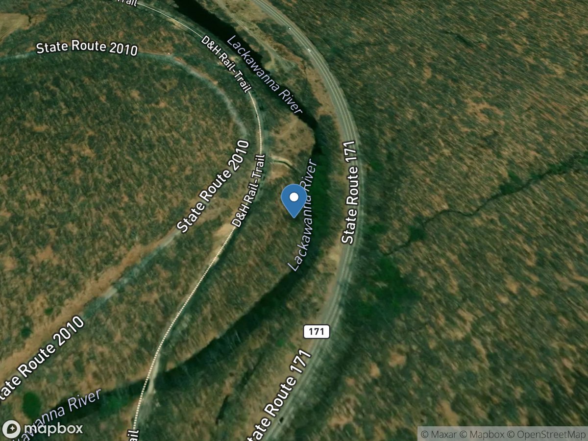 Lackawanna River near Forest City, PA location