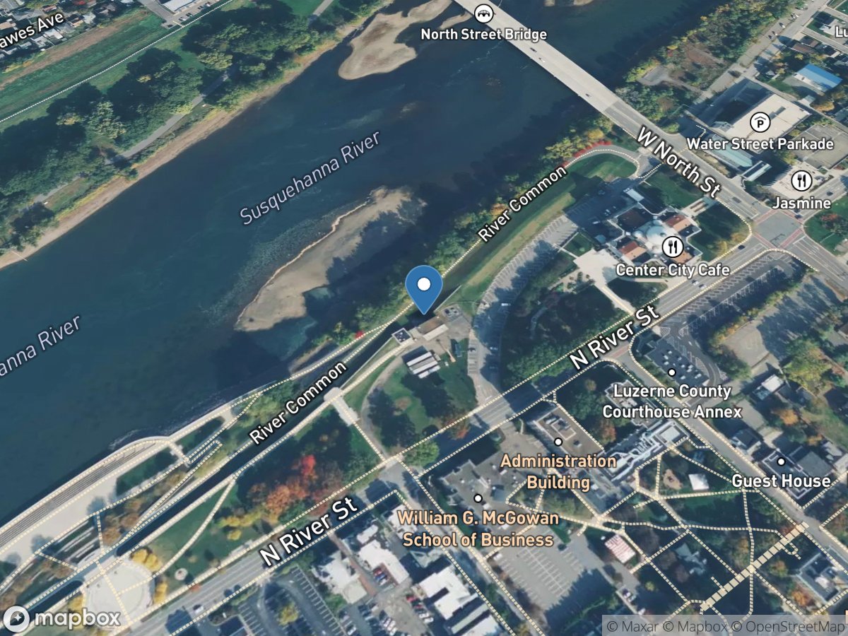 Susquehanna River at Wilkes-Barre, PA location