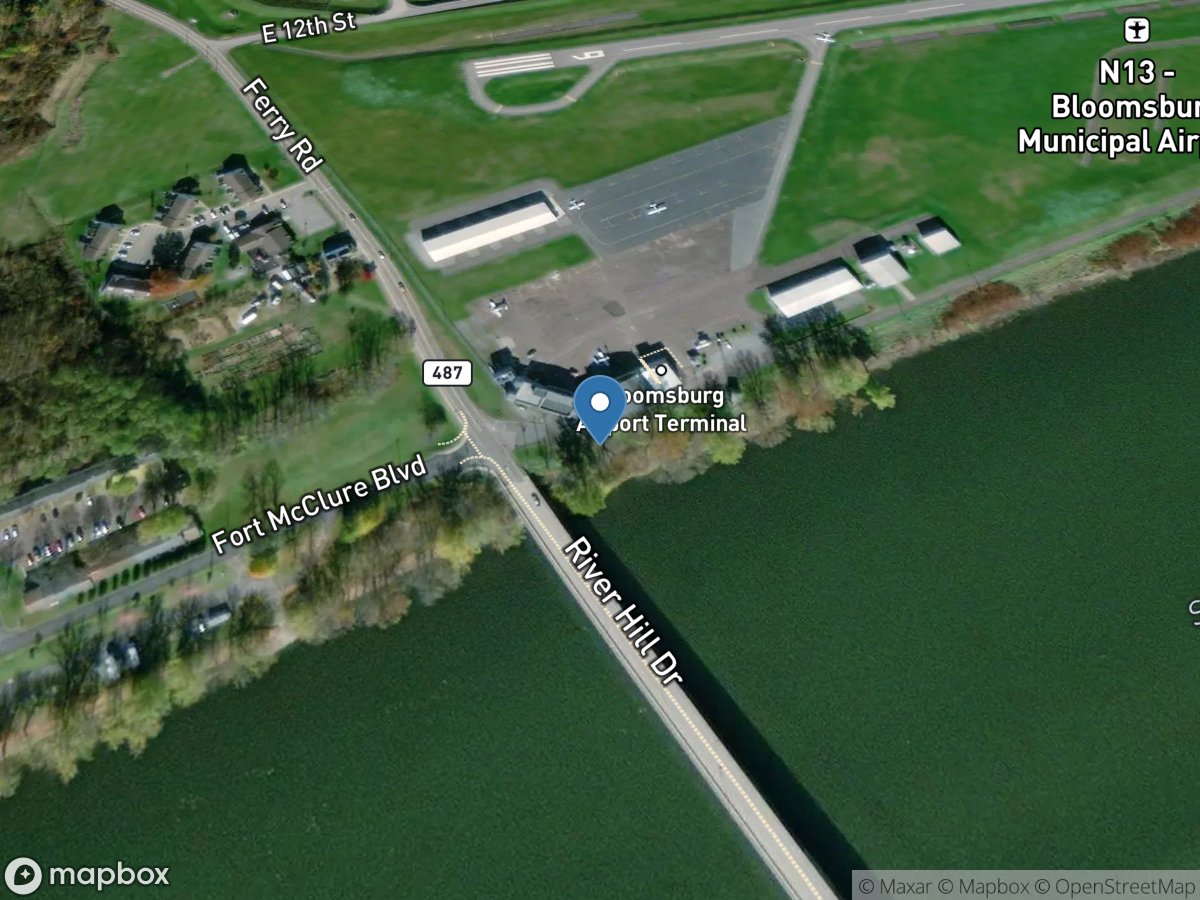 Susquehanna River at Bloomsburg, PA location