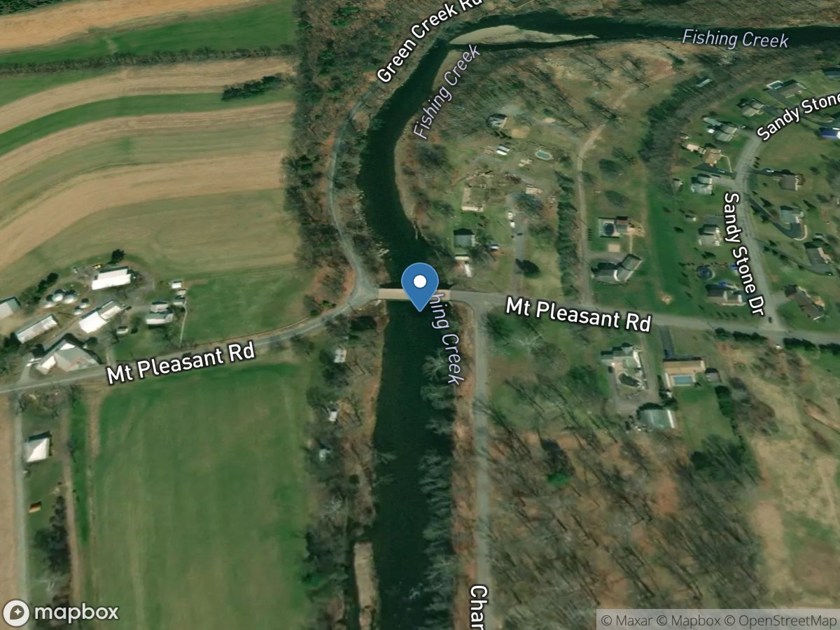 Fishing Creek near Bloomsburg, PA location