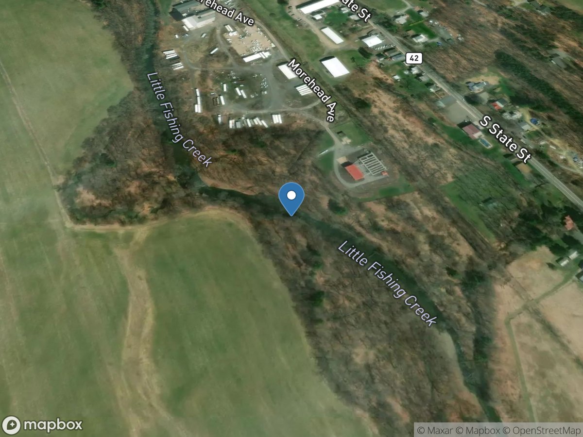 Little Fishing Creek above outfall at Millville, PA location