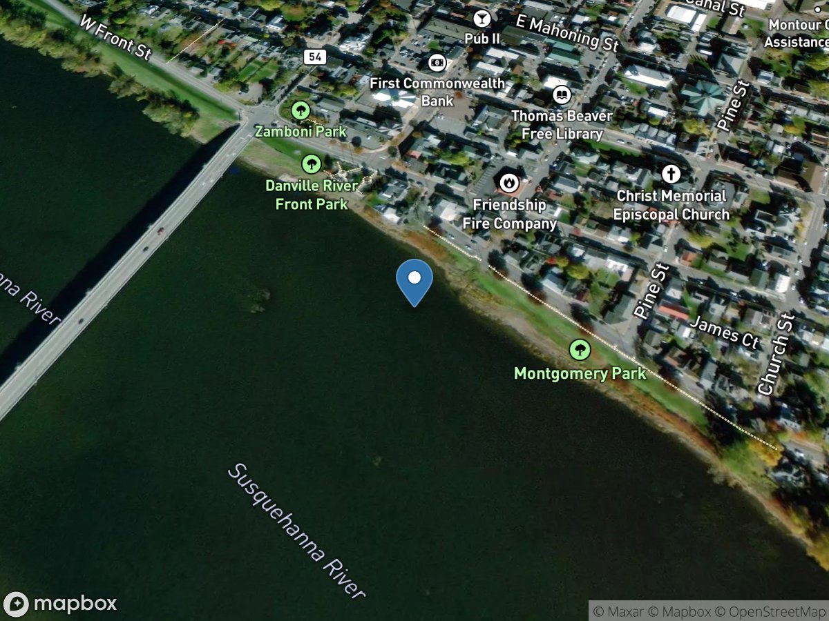 Susquehanna River at Danville, PA location