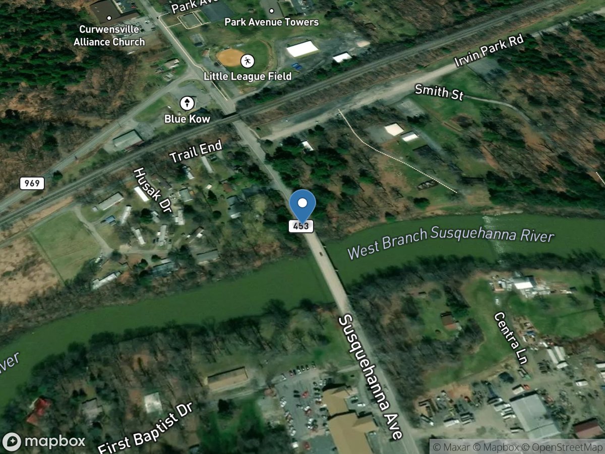 WB Susquehanna River near Curwensville, PA location