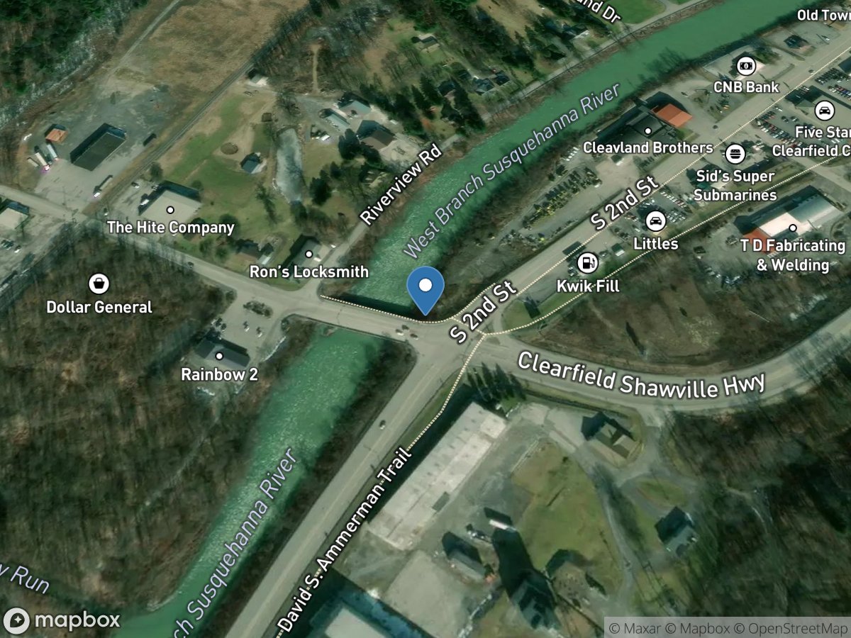 West Branch Susquehanna River at Hyde, PA location