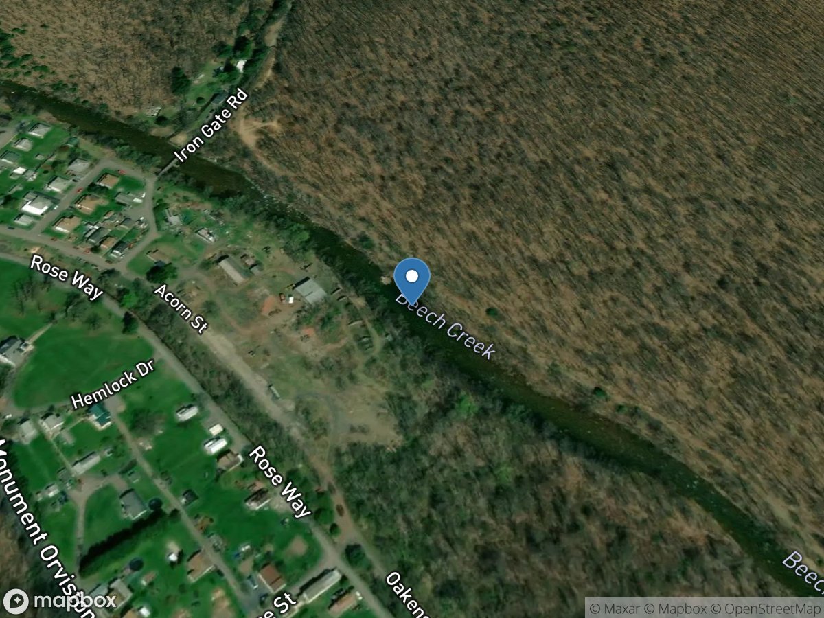 Beech Creek at Monument, PA location