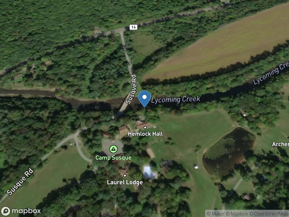 Lycoming Creek near Trout Run, PA location