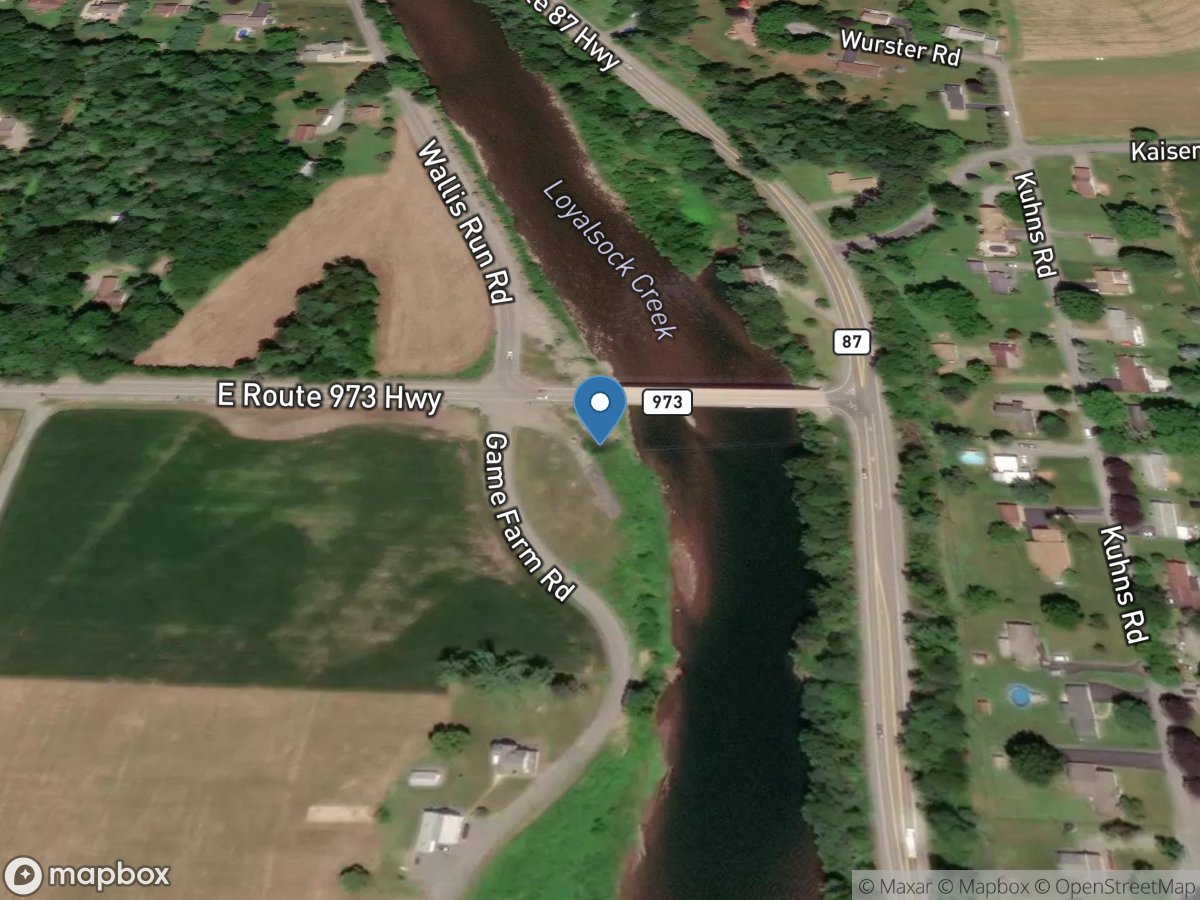 Loyalsock Creek at Loyalsockville, PA location