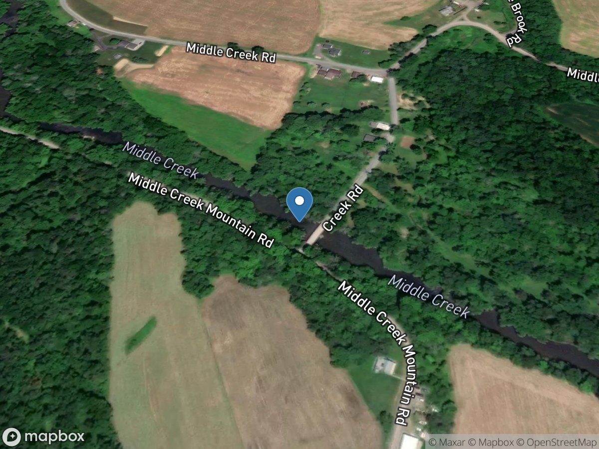 Middle Creek near Freeburg, PA location