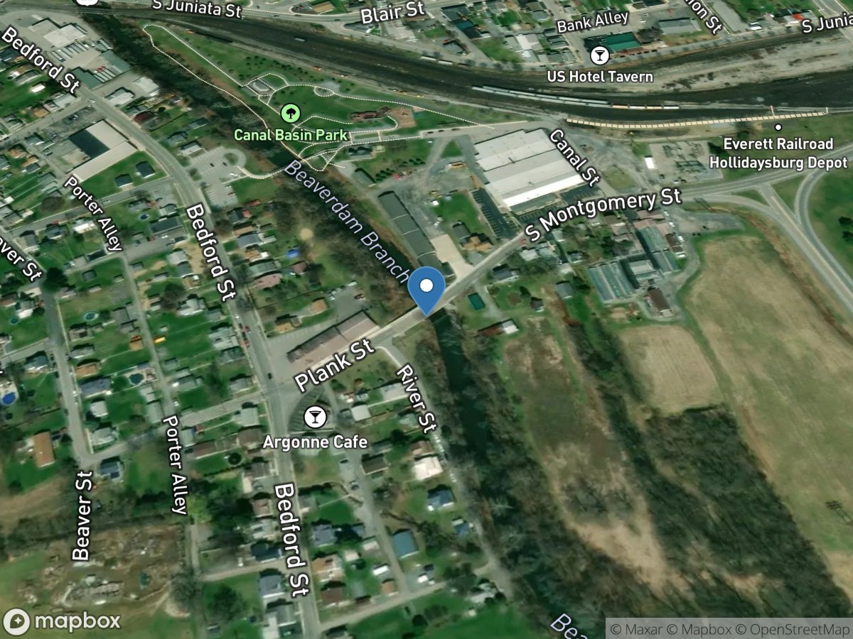 Beaverdam Branch at Hollidaysburg, PA location