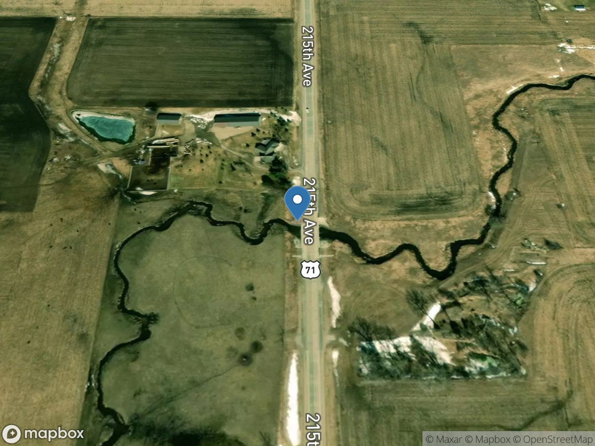 Prairie Creek near Spencer, IA location