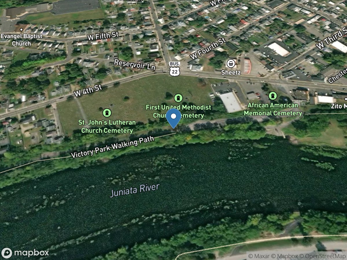 Juniata River at Lewistown, PA location