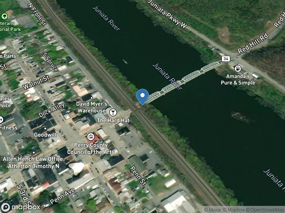 Juniata River at Newport, PA location