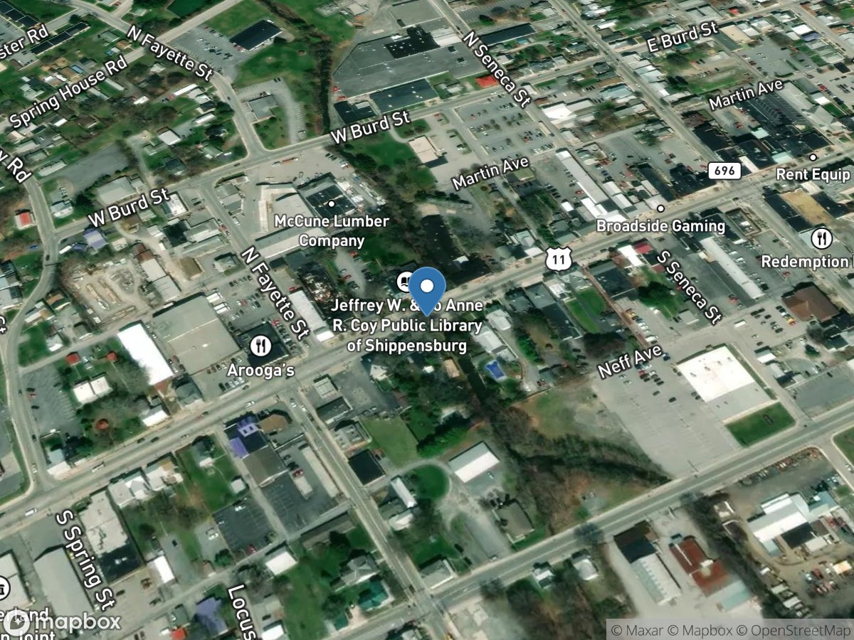 Middle Spring Cr, West King St at Shippensburg PA location