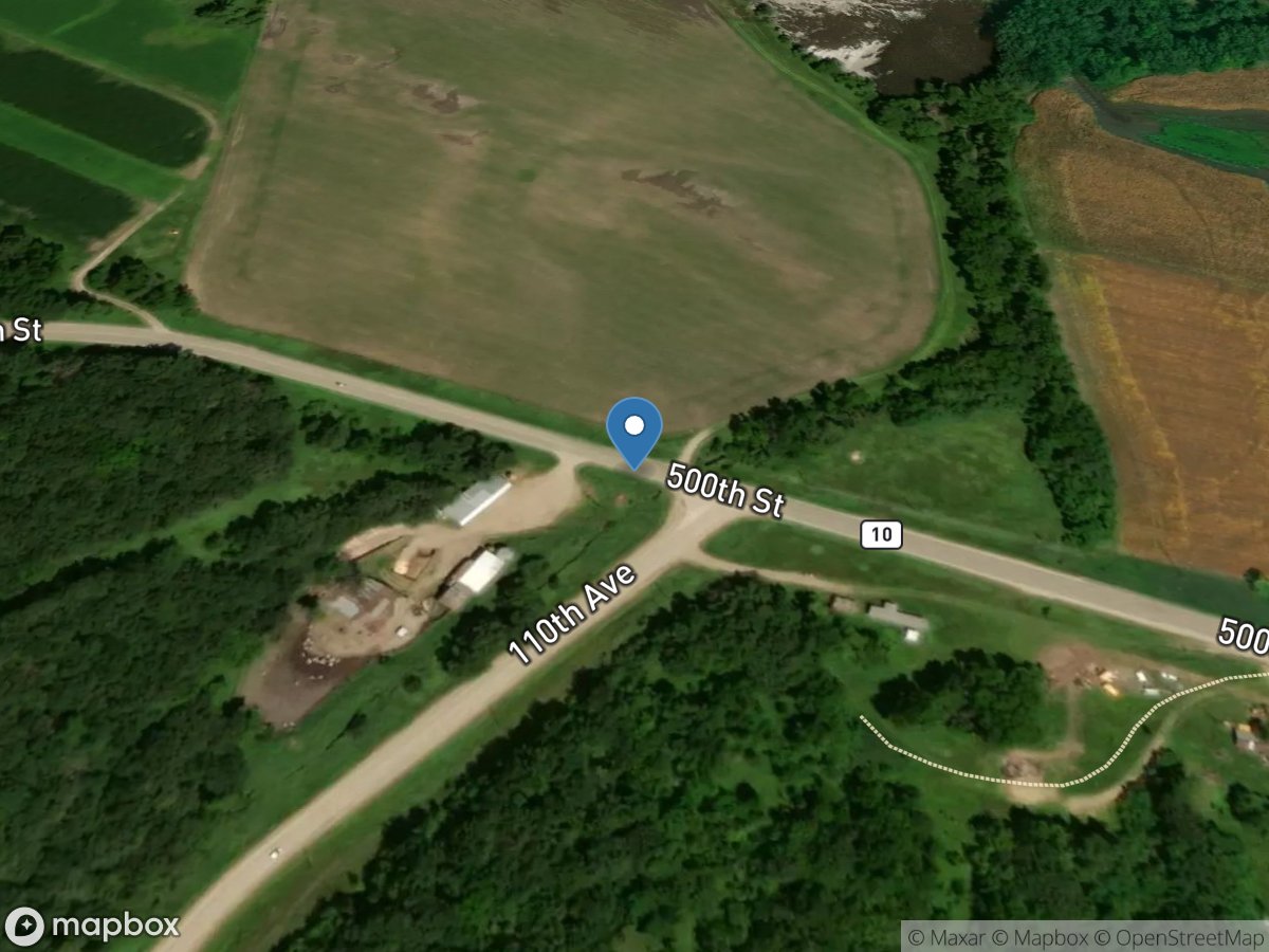 Little Sioux River Tributary near Peterson, IA location