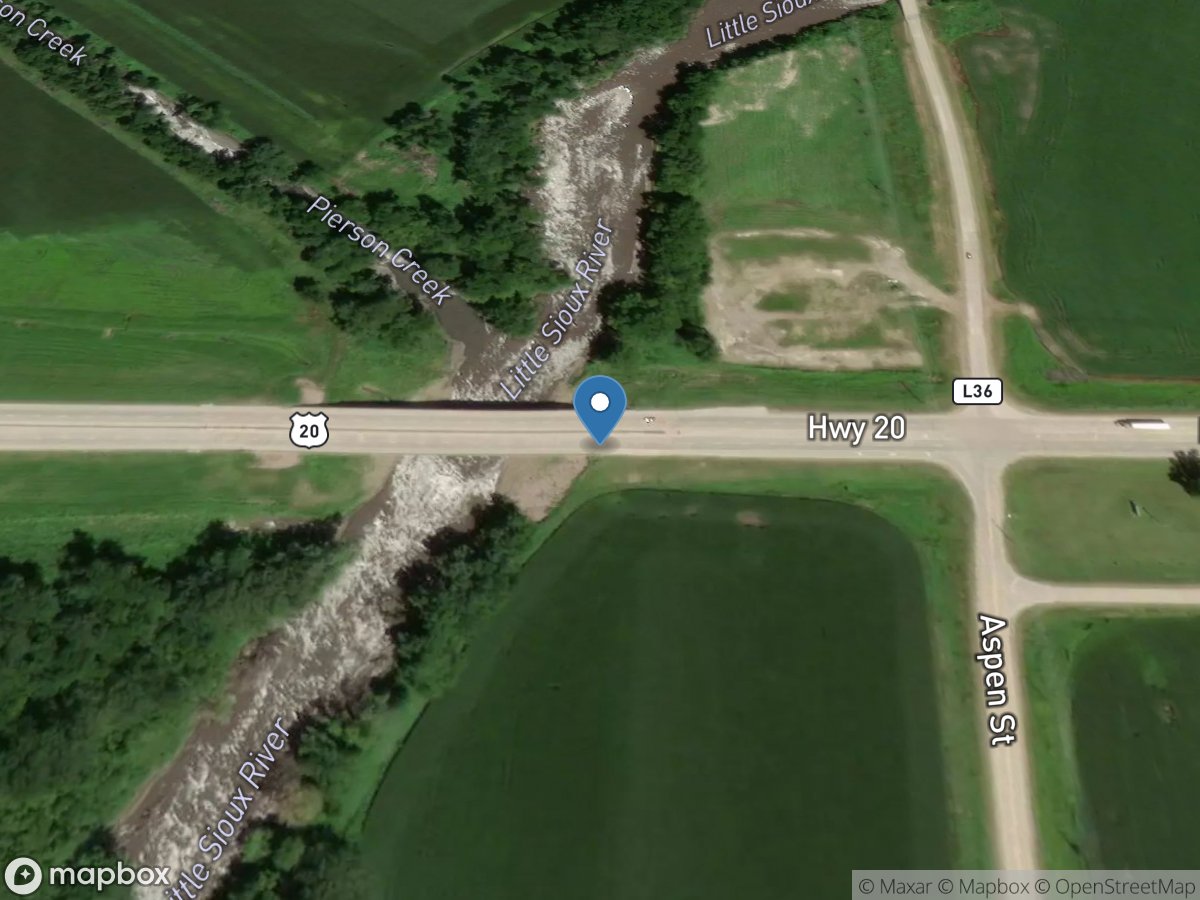 Little Sioux River at Correctionville, IA location