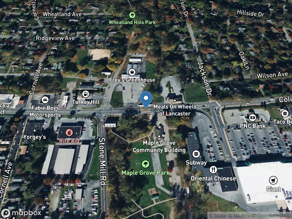 Little Conestoga Cr, Columbia Avenue at Wheatland PA location