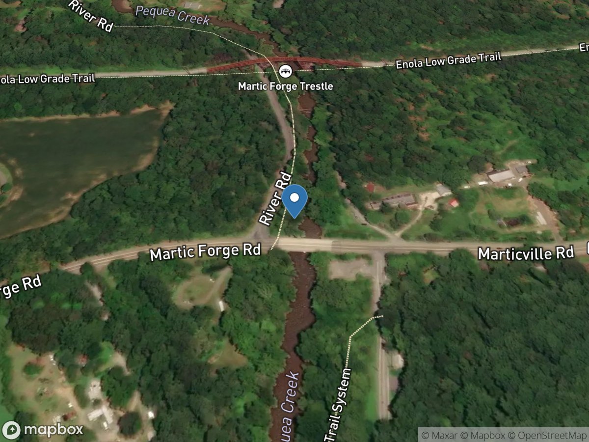 Pequea Creek at Martic Forge, PA location