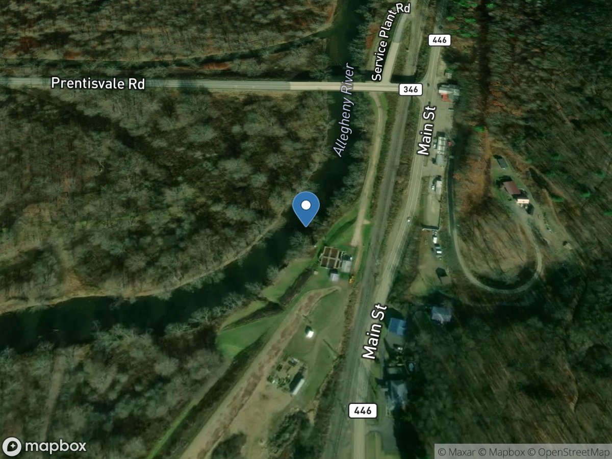 Allegheny River at Eldred, PA location