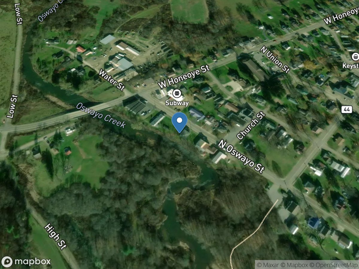 Oswayo Creek at Shinglehouse, PA location