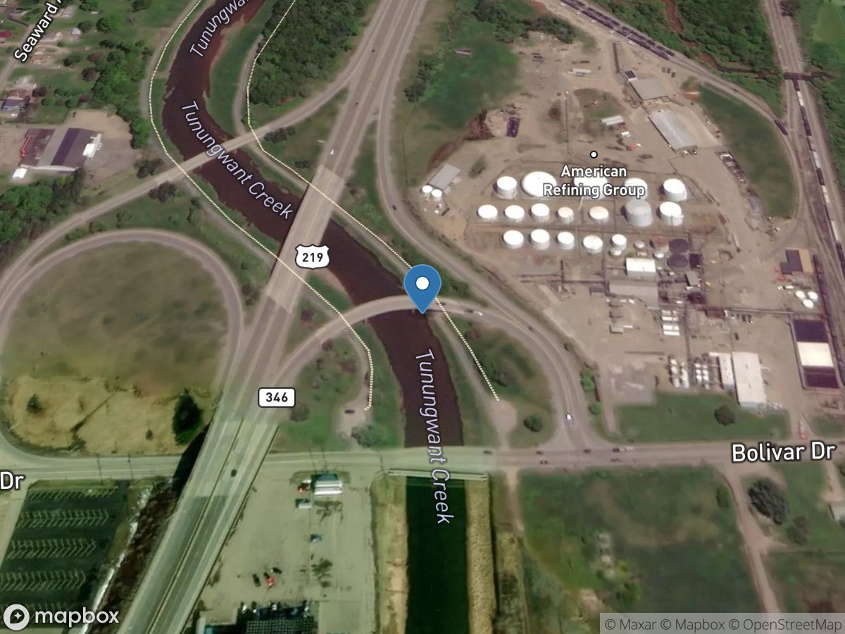 Tunungwant Creek at Bradford, PA location