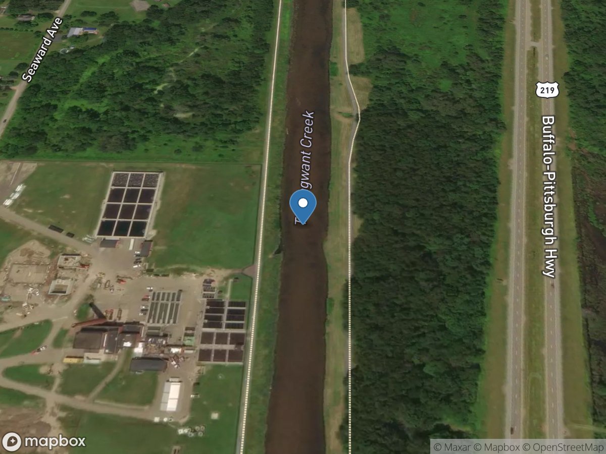 Tunungwant Creek below outfall at Bradford, PA location