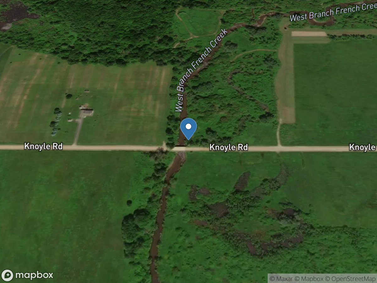 West Branch French Creek near Lowville, PA location