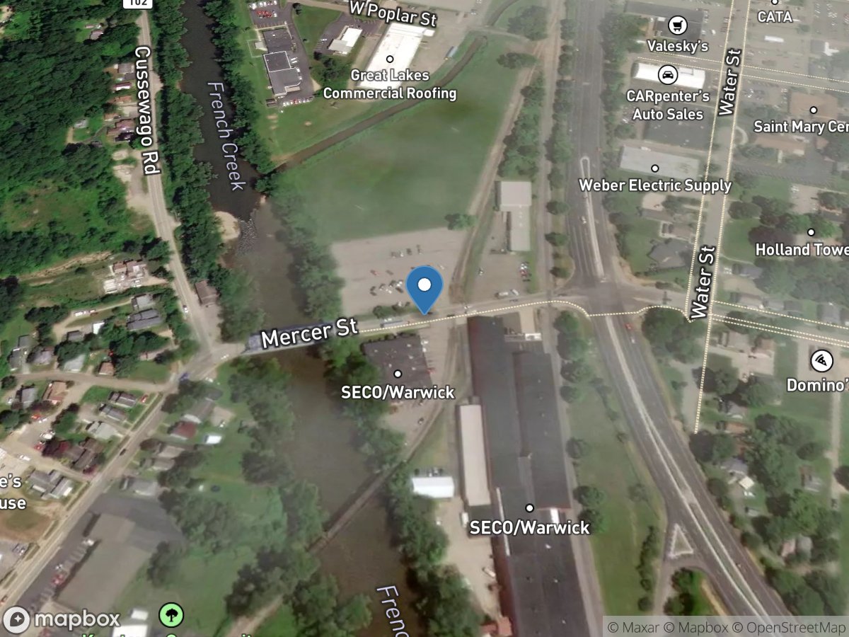 French Creek at Meadville, PA location