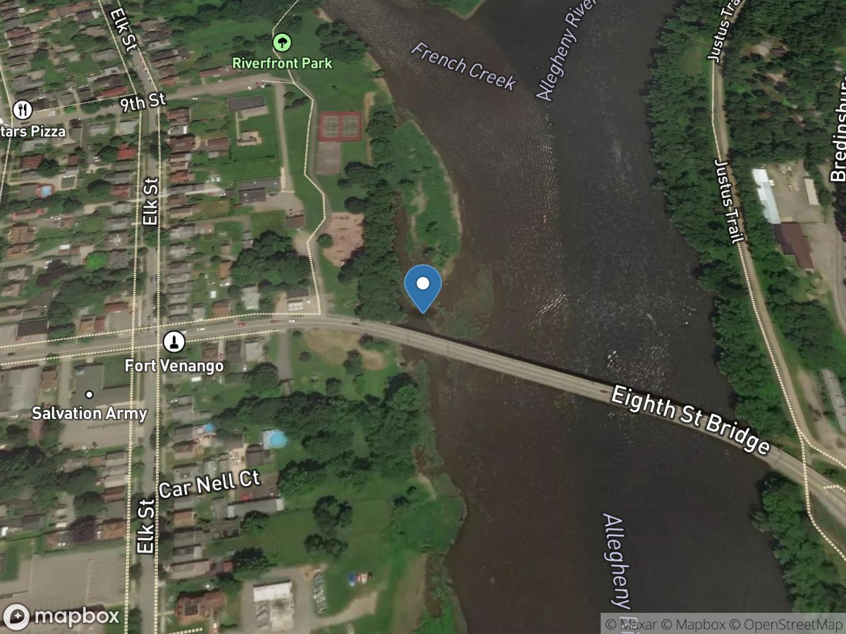 Allegheny River at Franklin, PA location