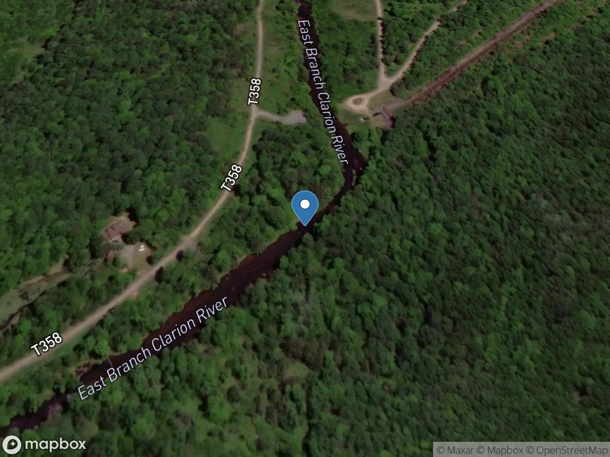 EB Clarion River at East Branch Clarion River Dam, PA location