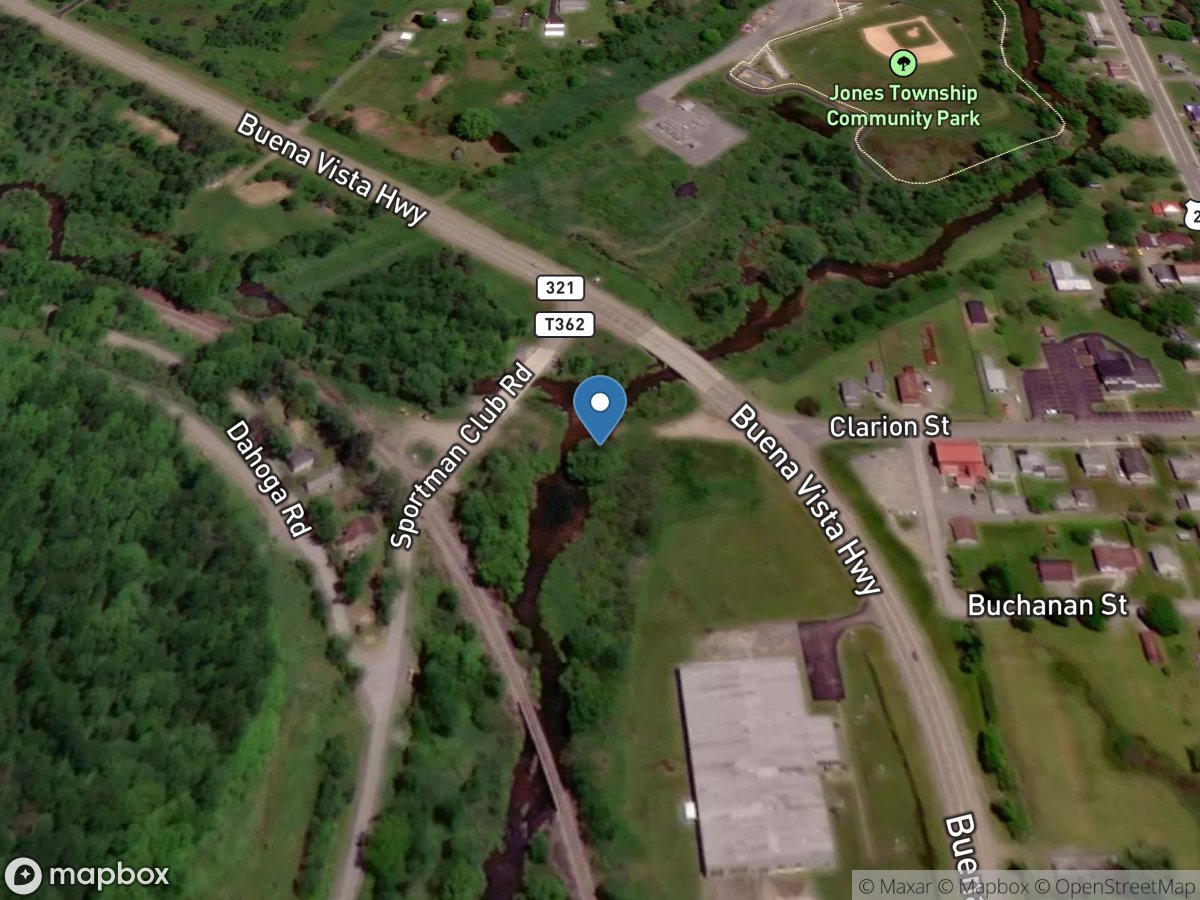 West Branch Clarion River at Wilcox, PA location