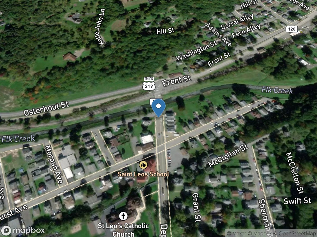 Elk Creek at Ridgway, PA location