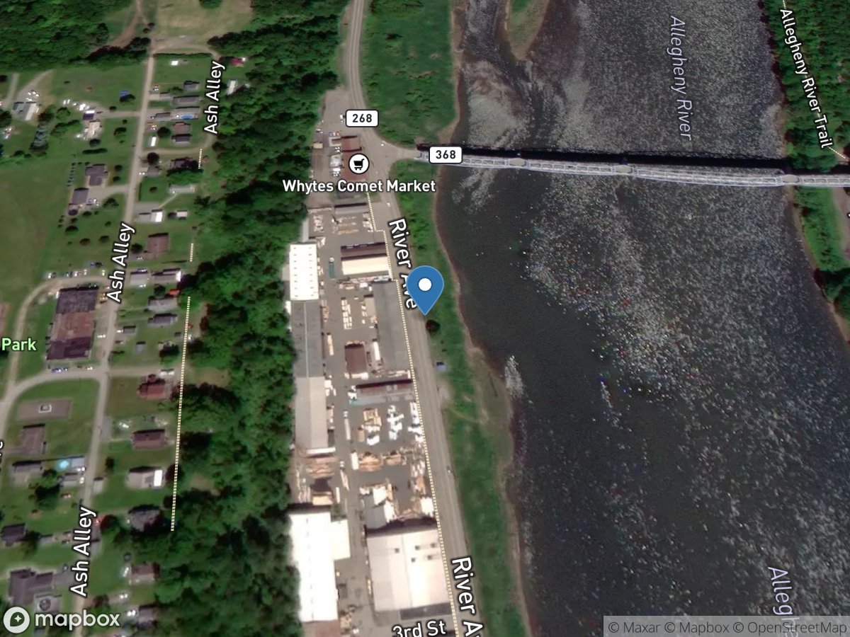 Allegheny River at Parker, PA location