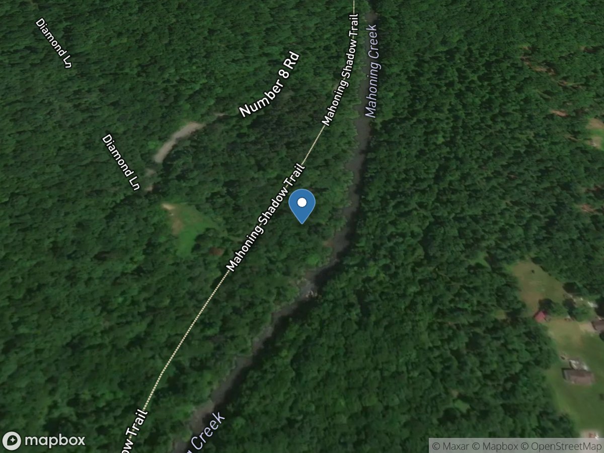 Mahoning Creek at Punxsutawney, PA location