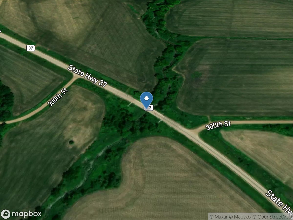 Willow Creek near Soldier, IA location