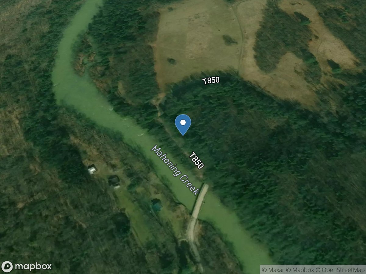 Mahoning Creek at Mahoning Creek Dam, PA location