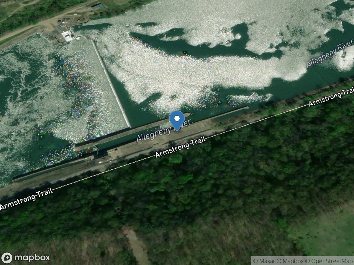 Allegheny River at Lock & Dam 8 near Templeton, PA location