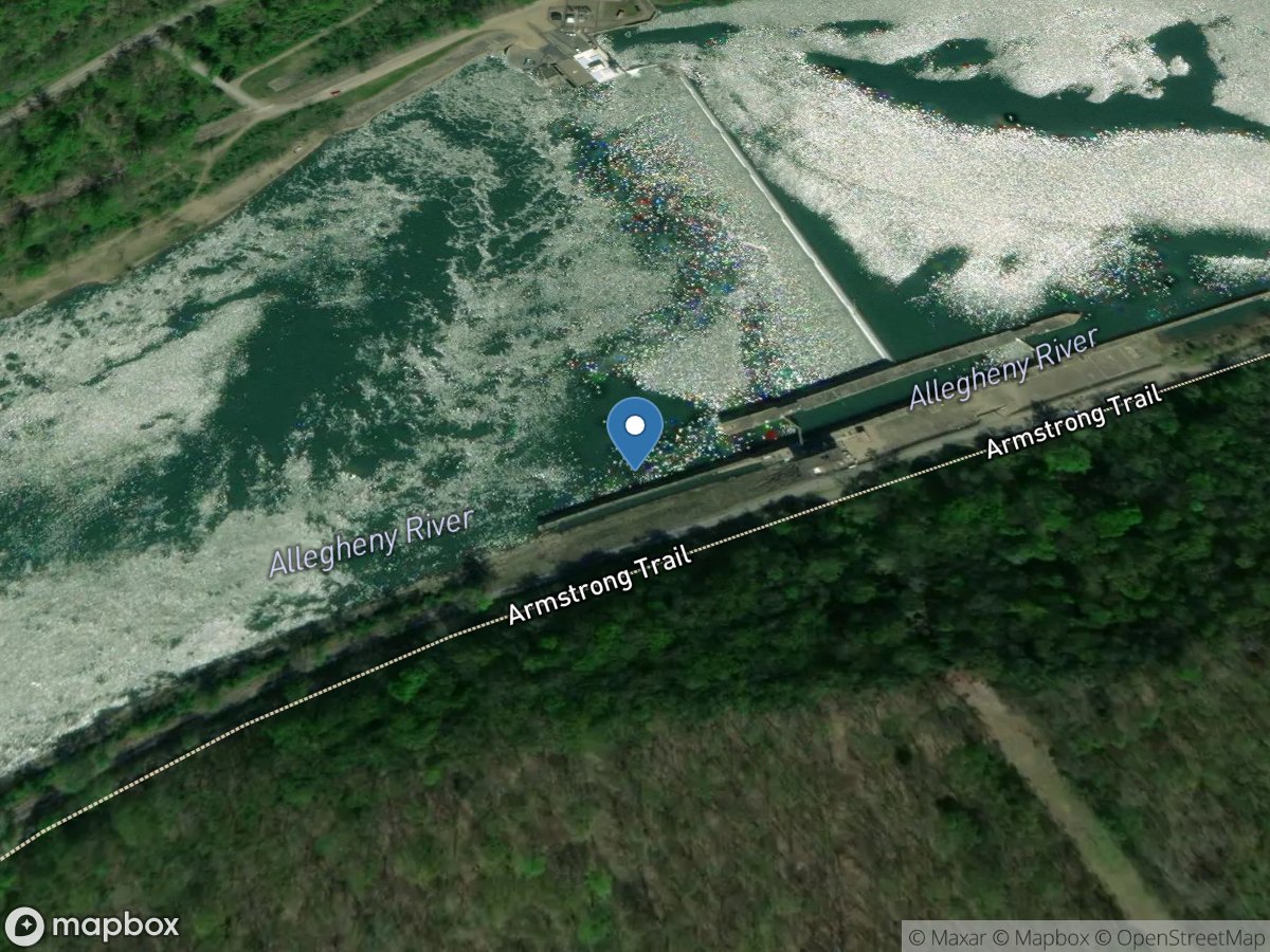 Allegheny River at L&D 8 (lower pool) near Templeton, PA location