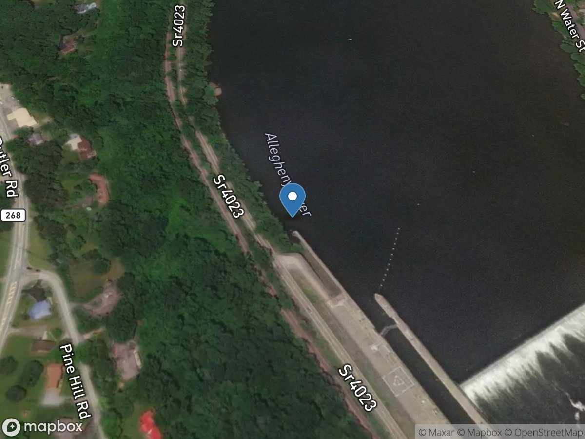 Allegheny River at Kittanning, PA location