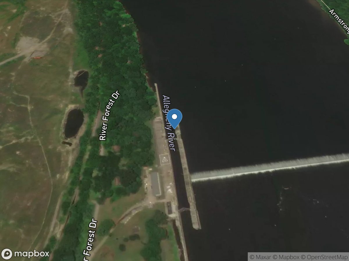 Allegheny River at Lock & Dam 6 at Clinton, PA location