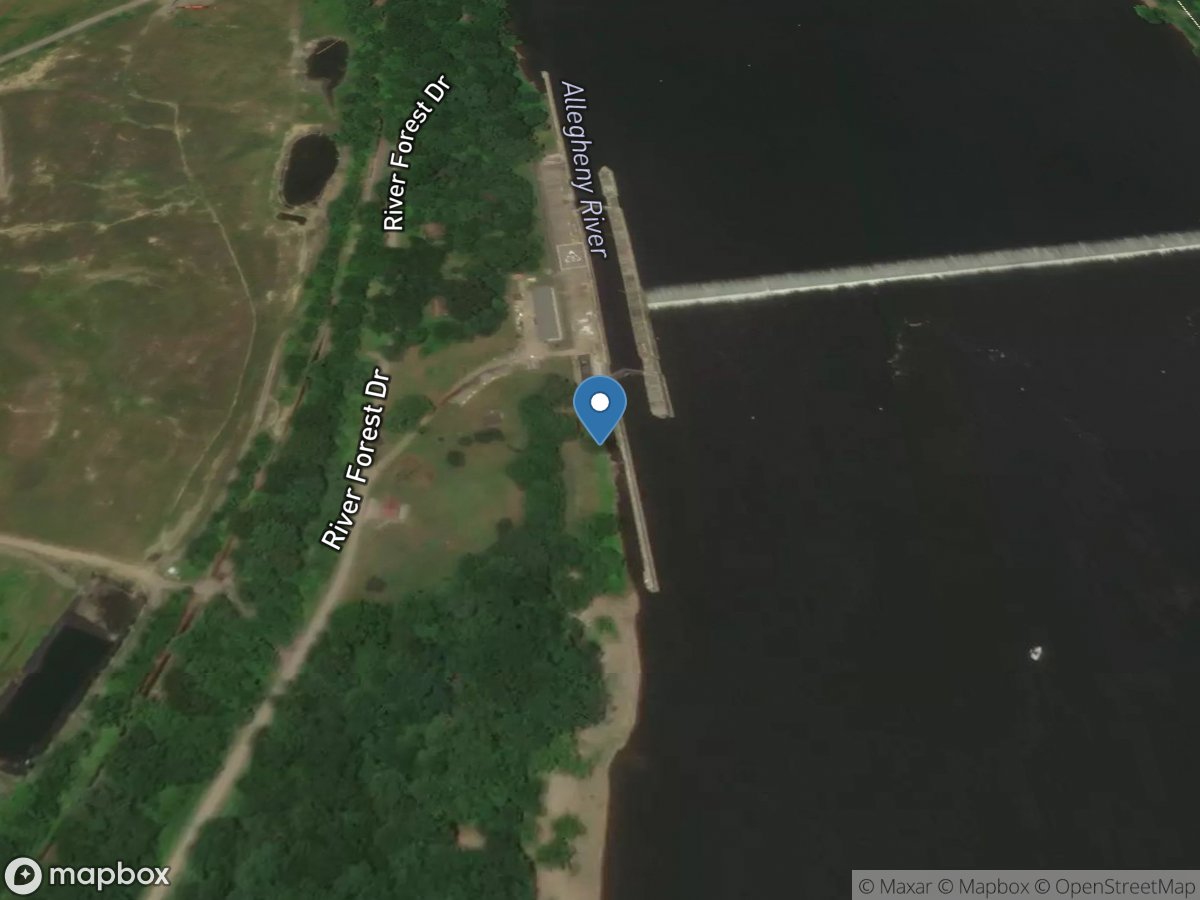 Allegheny River below Lock & Dam 6 at Clinton, PA location