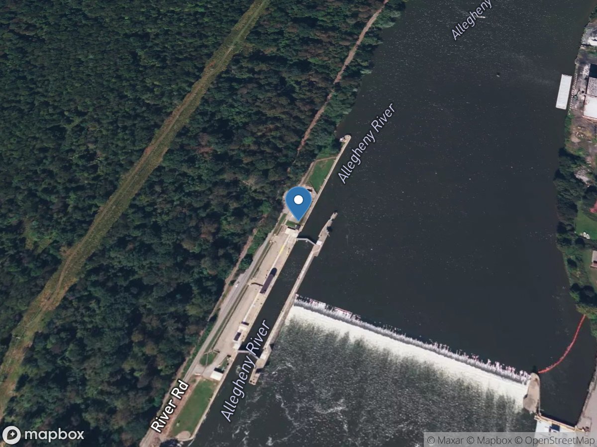 Allegheny River at Lock & Dam 5 near Freeport, PA location