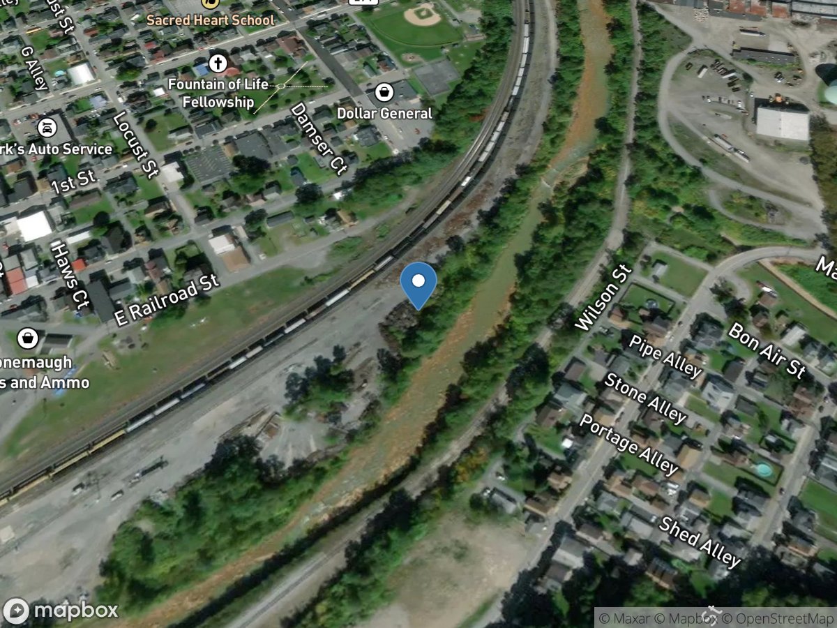 Little Conemaugh River at East Conemaugh, PA location