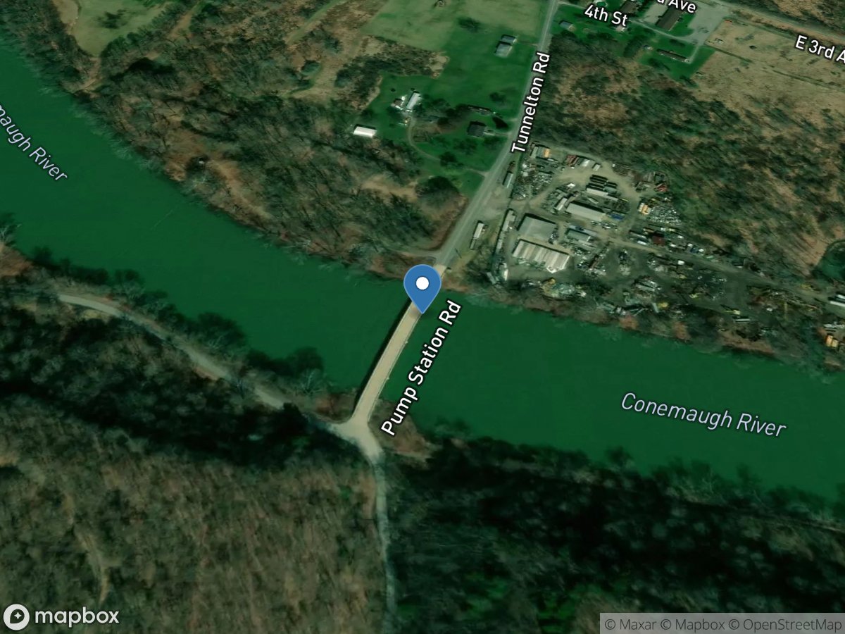 Conemaugh River at Tunnelton, PA location