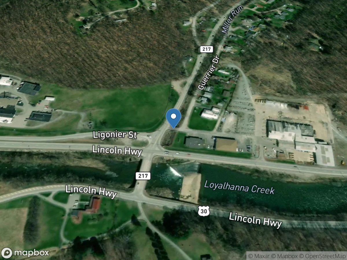 Loyalhanna Creek at Kingston, PA location