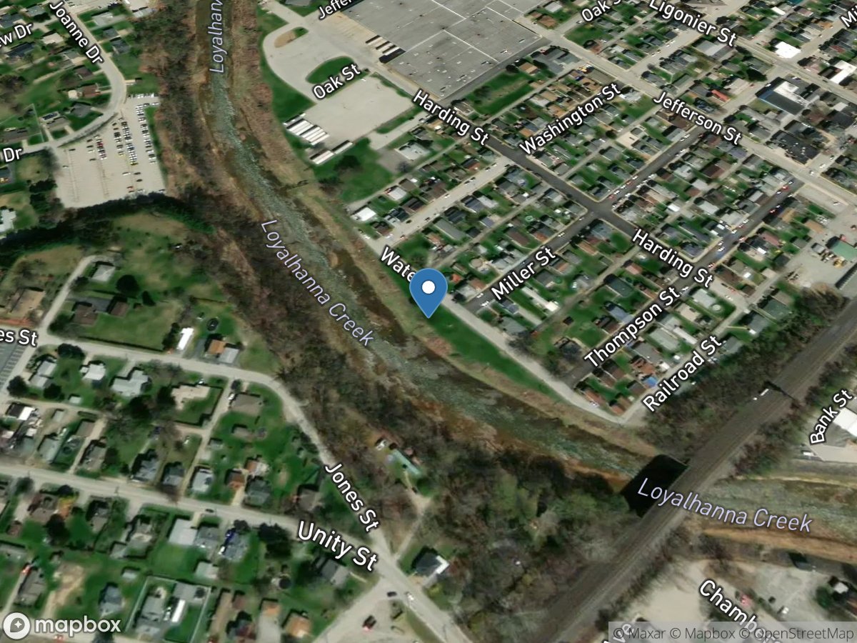 Loyalhanna Creek at Latrobe, PA location