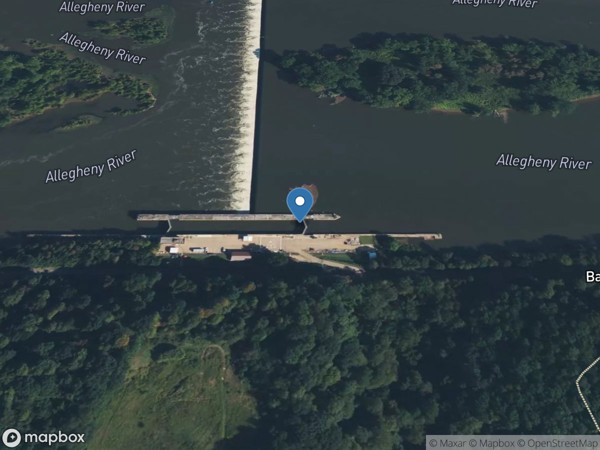 Allegheny River at CW Bill Young L&D at Acmetonia, PA location