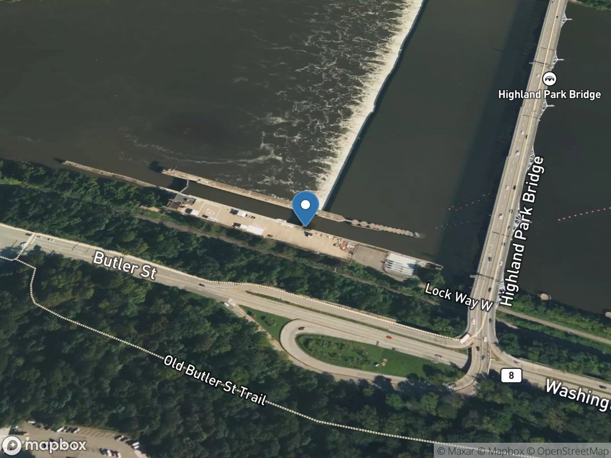 Allegheny River at Lock & Dam 2 at Aspinwall, PA location