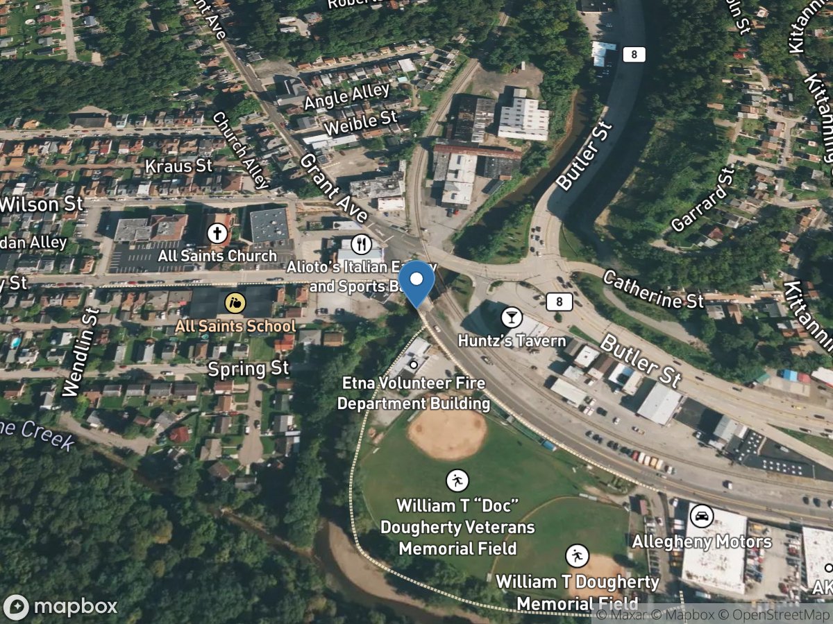 Pine Creek at Grant Avenue at Etna, PA location